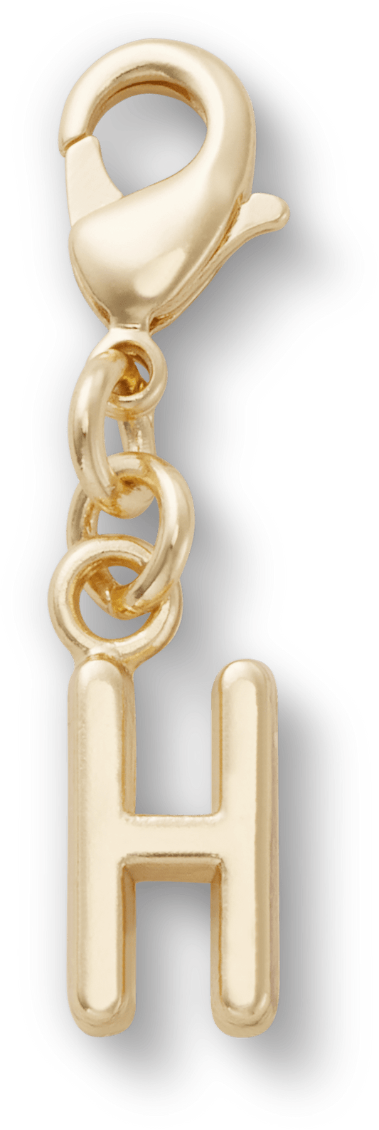 Gold Letter H Charm