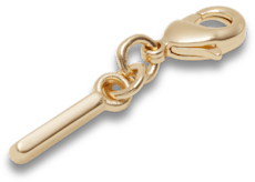 Gold Letter I Charm