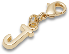 Gold Letter J Charm
