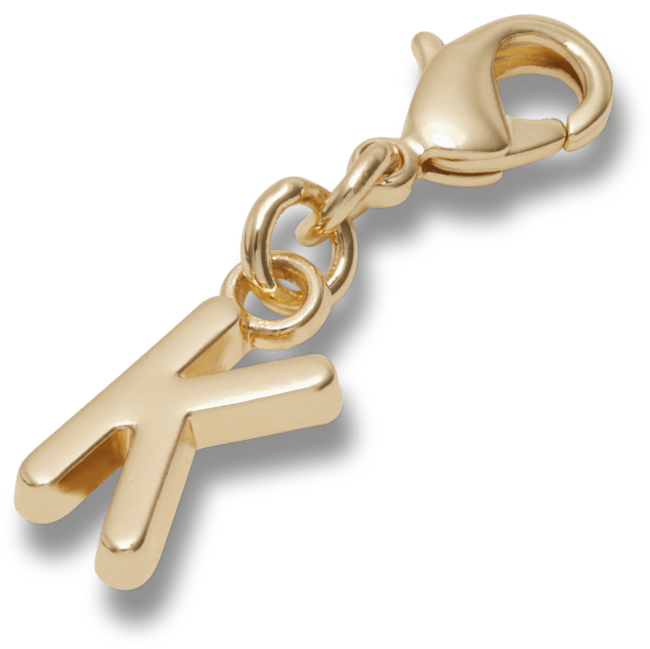 Gold Letter K Charm