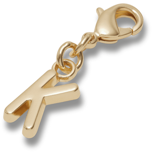 Gold Letter K Charm