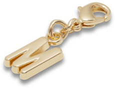 Gold Letter M Charm