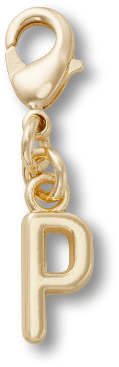 Gold Letter P Charm