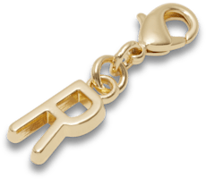 Gold Letter R Charm
