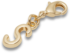 Gold Letter S Charm