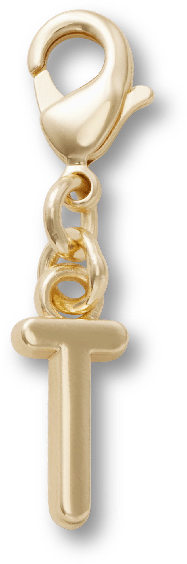Gold Letter T Charm