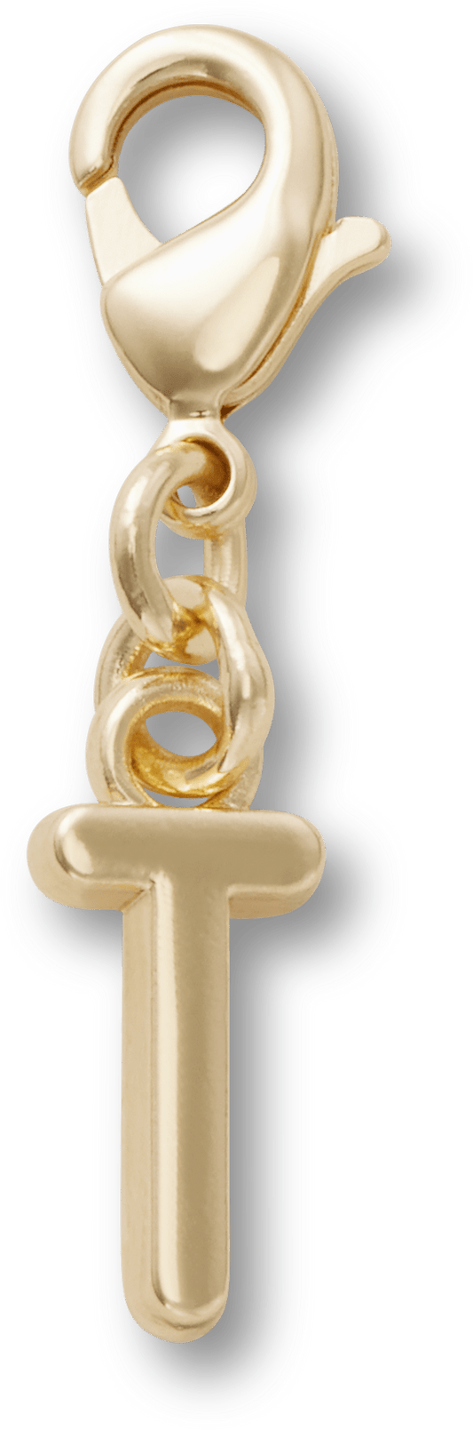 Gold Letter T Charm