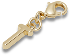 Gold Letter T Charm
