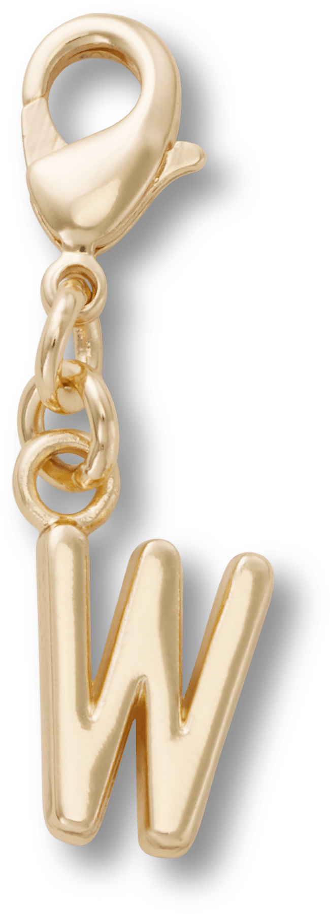 Gold Letter W Charm