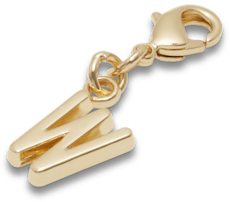 Gold Letter W Charm