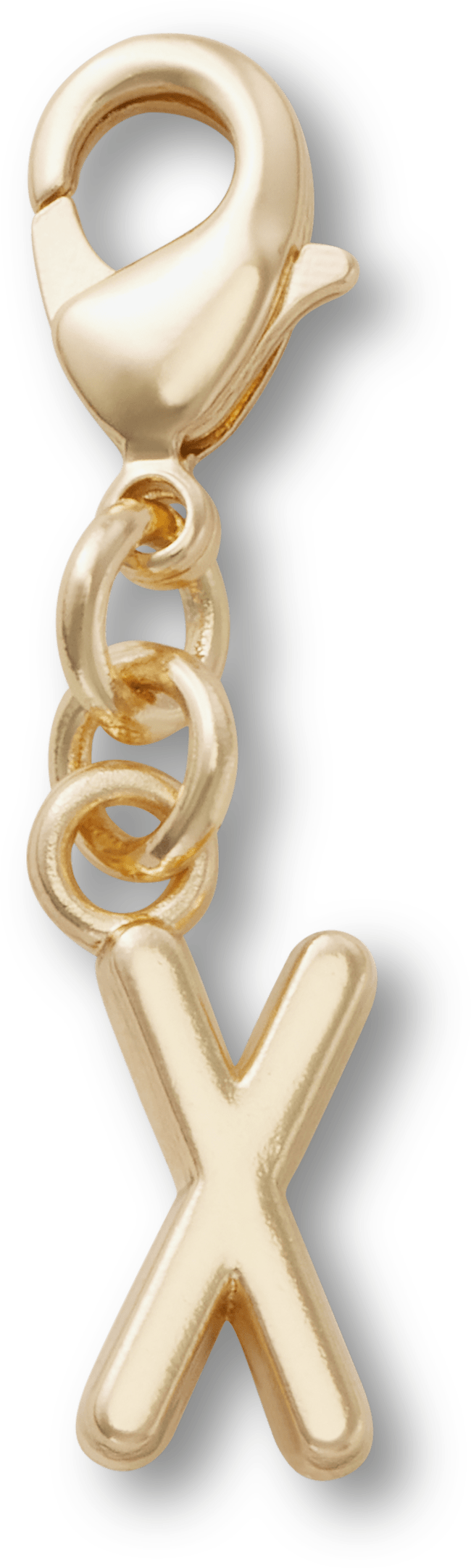Gold Letter X Charm