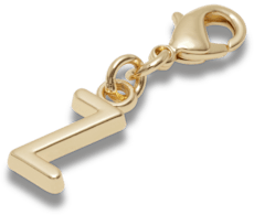 Gold Letter Z Charm