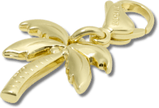 Gold Palm Tree Charm
