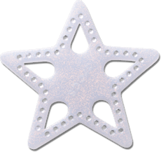 Mega Blue Glittery Star