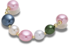 Multi Colored Pearl Chain