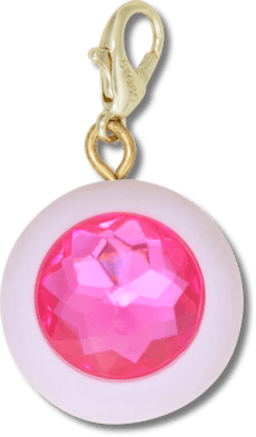 Pink Circle Sim Gem Charm