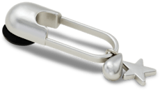 Silver Meta Safety Pin