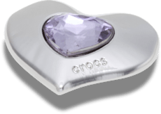 SilverandPurple SMT Gem Heart