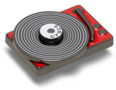 Spinning Record Player