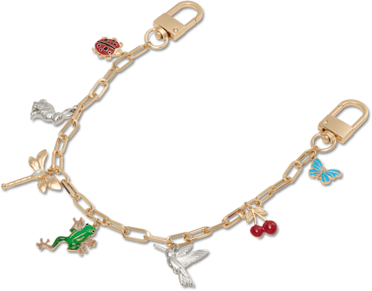 Spring Long Chain Bag Charm - Multi
