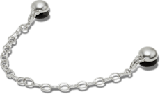 Thick Loop Bag Chain - Silver
