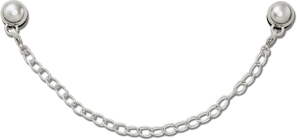 Thick Loop Bag Chain - Silver