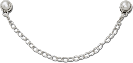 Thick Loop Bag Chain - Silver